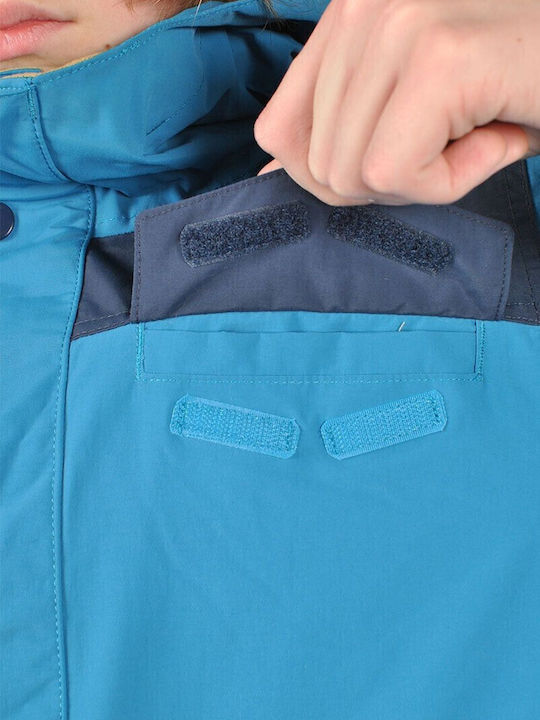 Dugout Kids Sports Coat Long Hooded Blue
