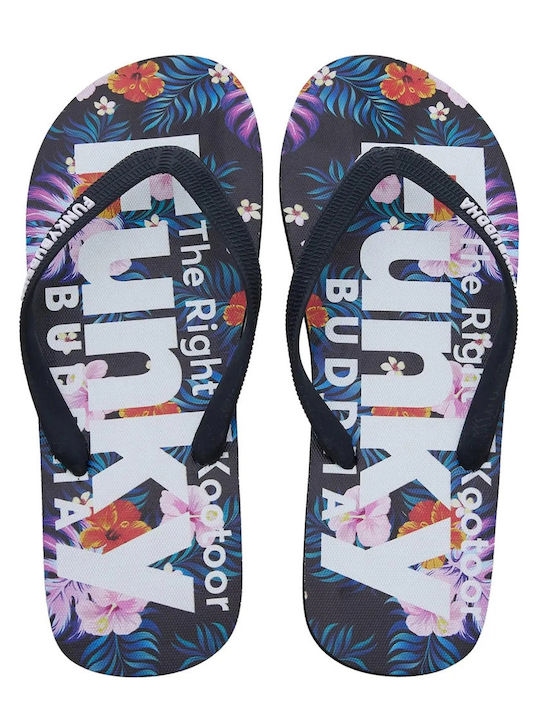 Funky Buddha Herren-Flip-Flops Schwarz