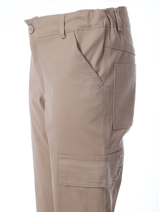 Matoufrance Boys Fabric Cargo Trouser Beige