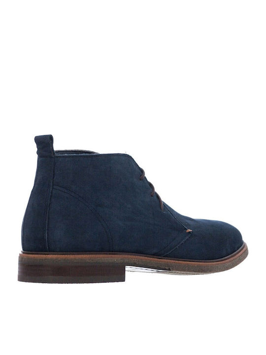 22-161-3 Wildleder Herrenstiefel Blau
