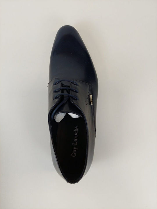 3240 Leder Herren Oxfords Blau