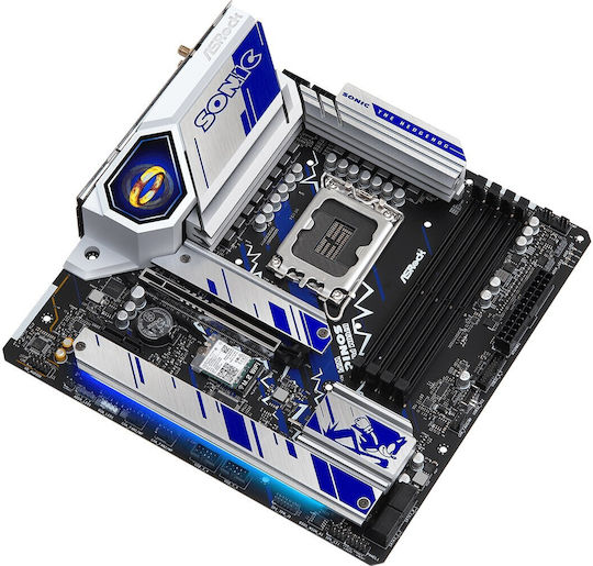 ASRock B760M PG Sonic Wi-Fi Motherboard Micro ATX με Intel 1700 Socket 90-MXBKM0-A0UAYZ