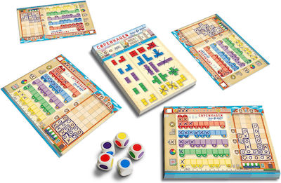 Queen Games Brettspiel Copenhagen: Roll & Write für 2-4 Spieler 8+ Jahre 10463