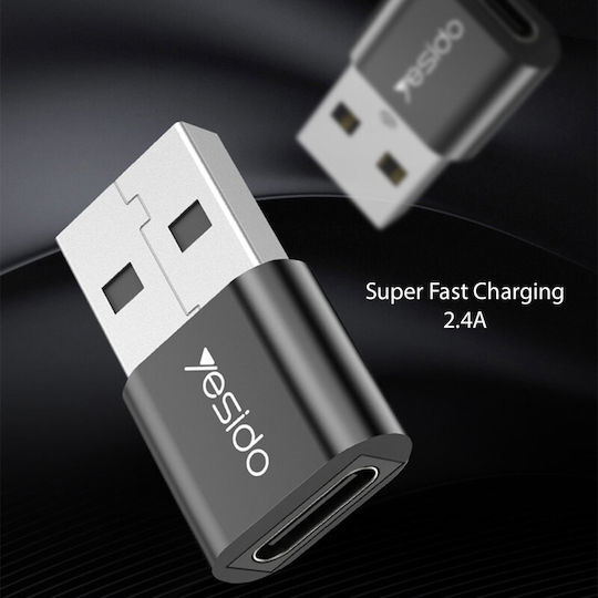 Yesido GS09 Converter USB-A male to USB-C female 1pcs