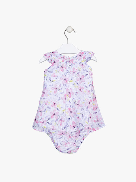 Losan Baby Bodysuit Set Sleeveless Pink