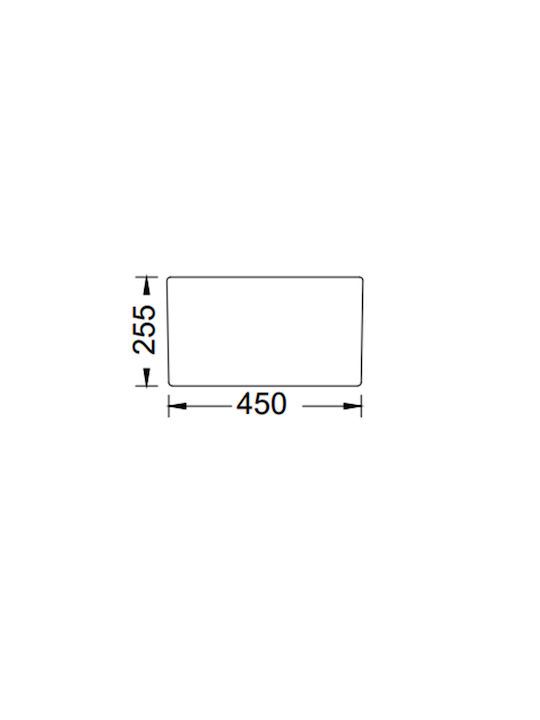 Bocchi 1137-301 Gefäß Spüle Porzellan Satiniert B61xT46cm Weiß