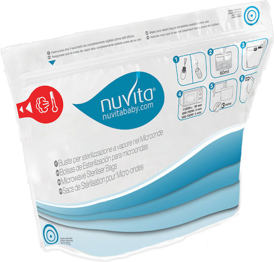 Nuvita Pungile de sterilizare cu Microunde pentru Biberon NU-ALST0008