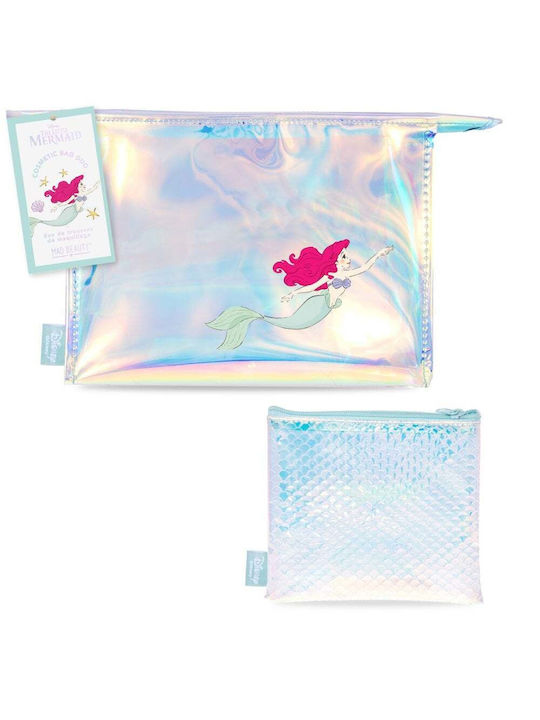 Mad Beauty Set Toiletry Bag Little Mermaid in Silver color