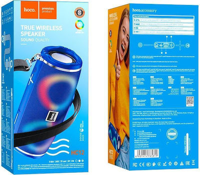 Hoco HC12 Bluetooth Speaker 10W with Radio and Battery Life up to 2 hours Blue