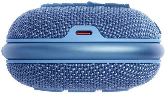 JBL Clip 4 Eco Αδιάβροχο Ηχείο Bluetooth 5W με Διάρκεια Μπαταρίας έως 10 ώρες Μπλε
