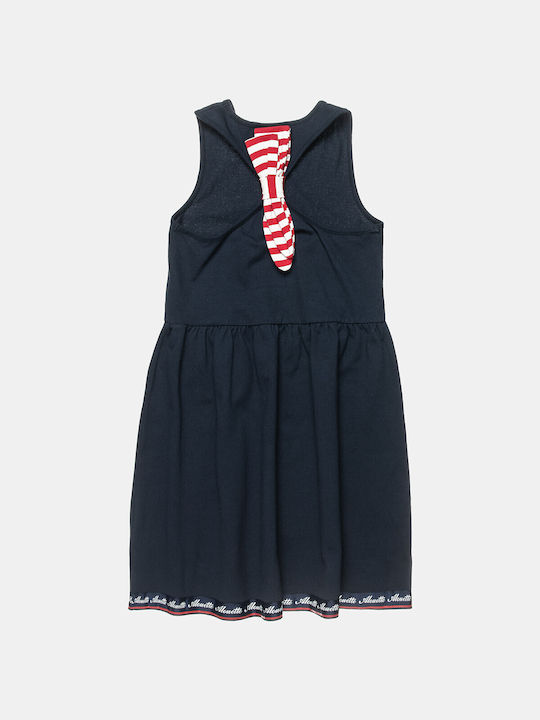 Alouette Kids Dress Striped Sleeveless Blue