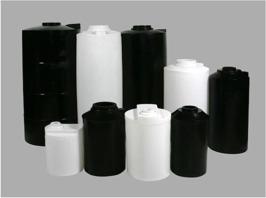 Rotosal Metalică Depozit Apă / Petrol / Ulei Îngustă Vertical 330lt Neagră