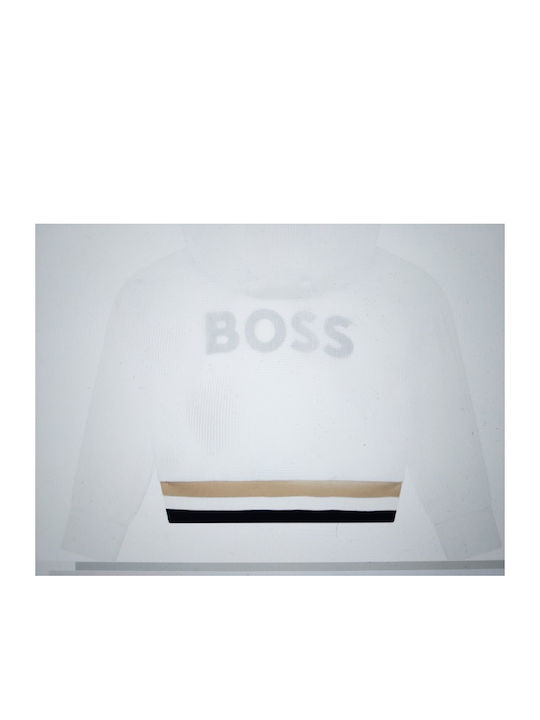 Hugo Boss Girls Cardigan with Zipper White