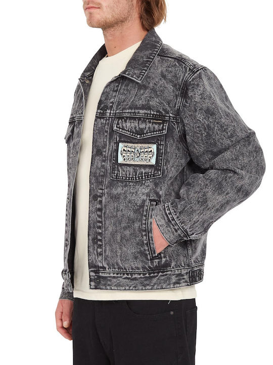 Mind Invasion Jeansjacke Jacke Schwarz