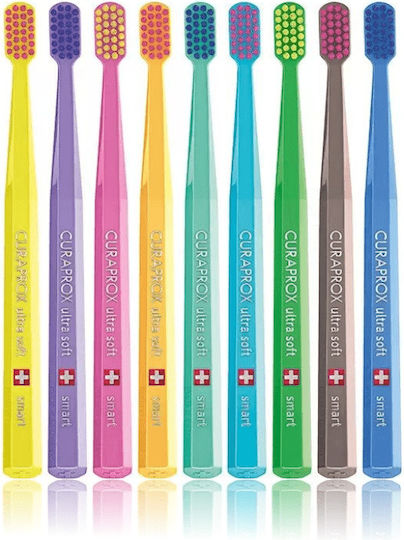 Curaprox CS Smart Manual Toothbrush Ultra Soft Light Blue / Yellow 1pcs