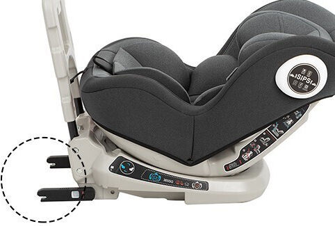 Kikka Boo Twister Sips Baby Car Seat with Isofix Black 0-25 kg