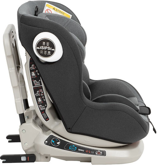 Kikka Boo Twister Sips Baby Car Seat with Isofix Black 0-25 kg