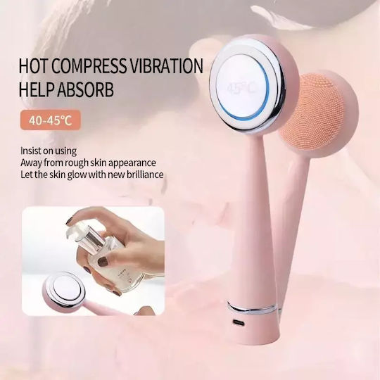 Kemei Cleansing Silicone Facial Cleansing Brush Pink KM-1839