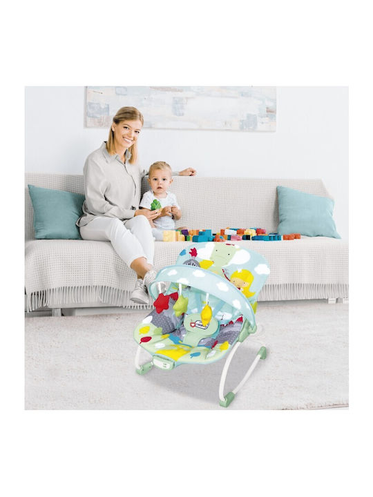 Asalvo Electric Baby Relax Swing Evo+ with Music and Vibration Ocean Blue for Child up to 9kg