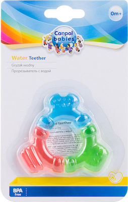 Canpol Babies Τρίχρωμο Μασητικό Με Νερό Teething Ring with Water made of Rubber for 0 m+ 1pcs