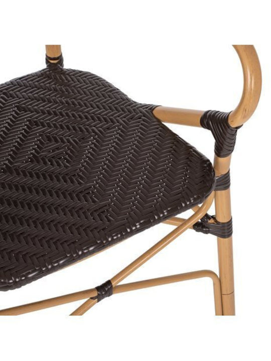 Scaun De Exterior Din Bambus Aspect Bambus Maro 56x62x95cm