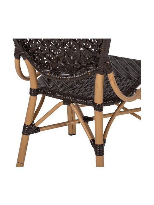 Scaun de exterior Bambus Bamboo Look Maro 47x58x95cm