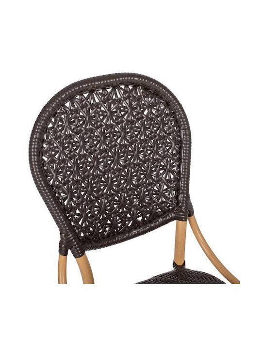 Scaun de exterior Bambus Bamboo Look Maro 47x58x95cm