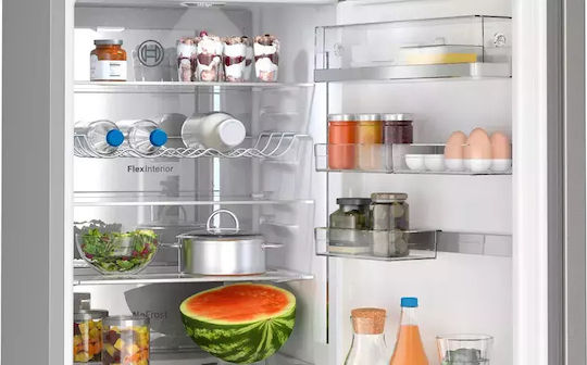 Bosch Fridge-Freezer 363lt Total NoFrost H203xW60xD66.5cm Inox KGN39AIAT