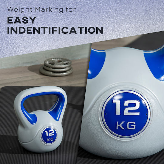 Sportnow A91-255V05BU Kettlebell PVC 12kg Purple