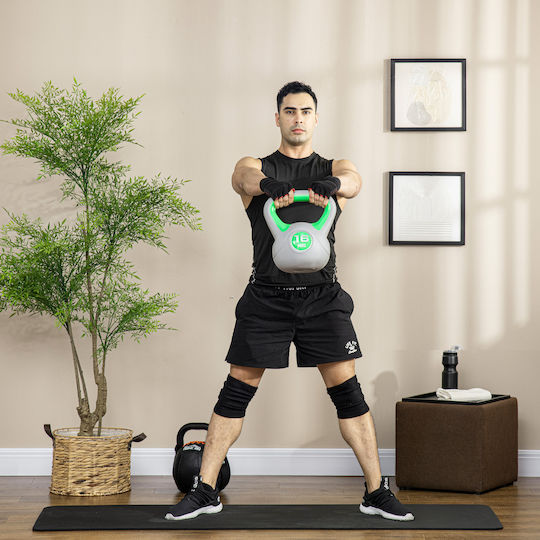 Sportnow A91-255V07GN Kettlebell от PVC 16кг Зелен