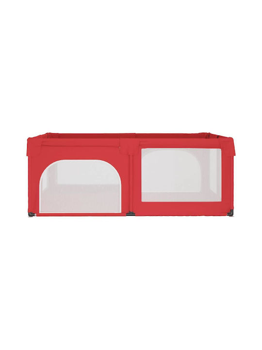 vidaXL Кошара за игра с Матрак Red 190x150см