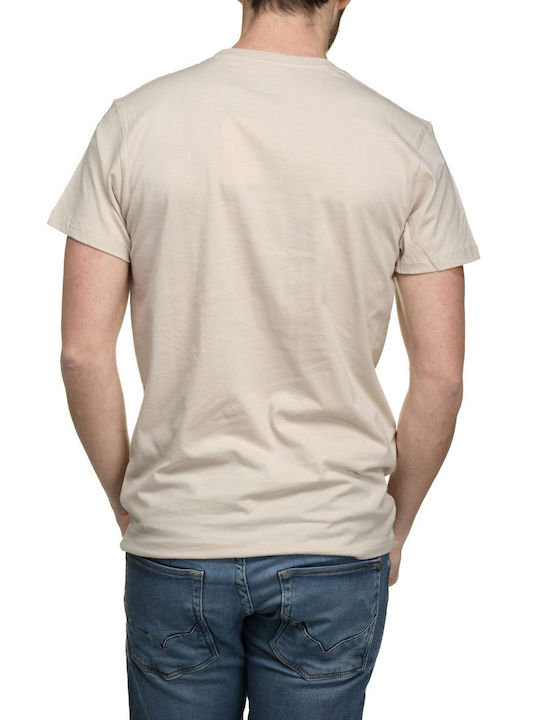 Pepe Jeans Men's Short Sleeve T-shirt Beige