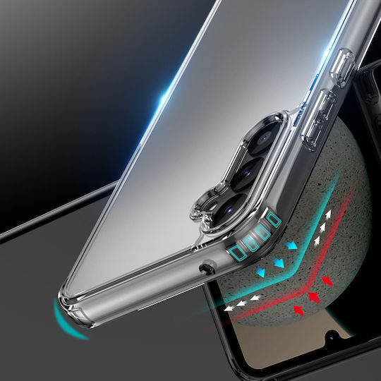 Dux Ducis Clin Umschlag Rückseite Kunststoff / Silikon Transparent (Galaxy A34)