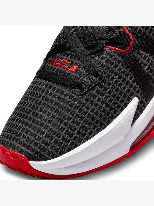 Lebron Witness 7 Low Basketball Shoes Black / University Red / White