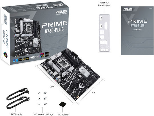Asus Prime B760-Plus Motherboard ATX με Intel 1700 Socket 90MB1EF0-M0EAY0