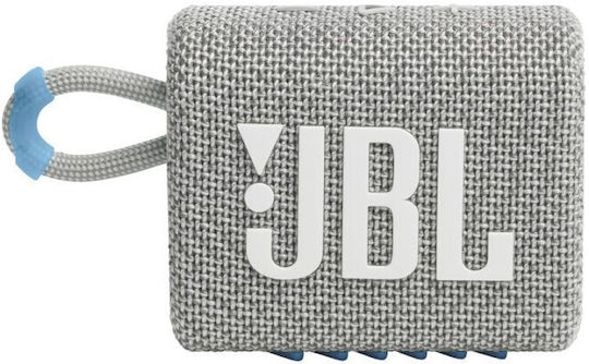 JBL Go 3 Eco Αδιάβροχο Ηχείο Bluetooth 4.2W με Διάρκεια Μπαταρίας έως 5 ώρες Blue White