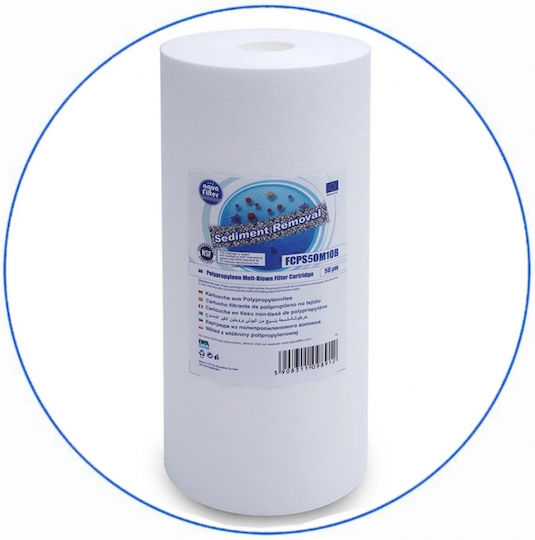 Aqua Filter BBPSCST10 Wasserfiltrationssystem Zentrale Versorgung Durchmesser 1'' mit Ersatzfilter Aqua Filter FCPS Polypropylen 5μm, Aqua Filter FCCST Wasserenthärtung