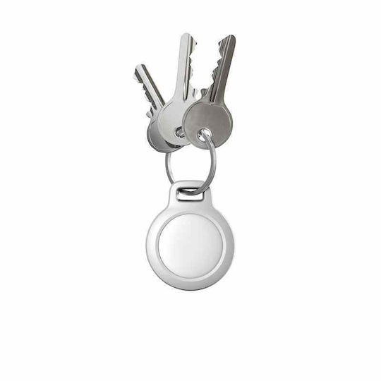 Nomad Rugged Θήκη Μπρελόκ Σιλικόνης για AirTag σε Λευκό χρώμα
