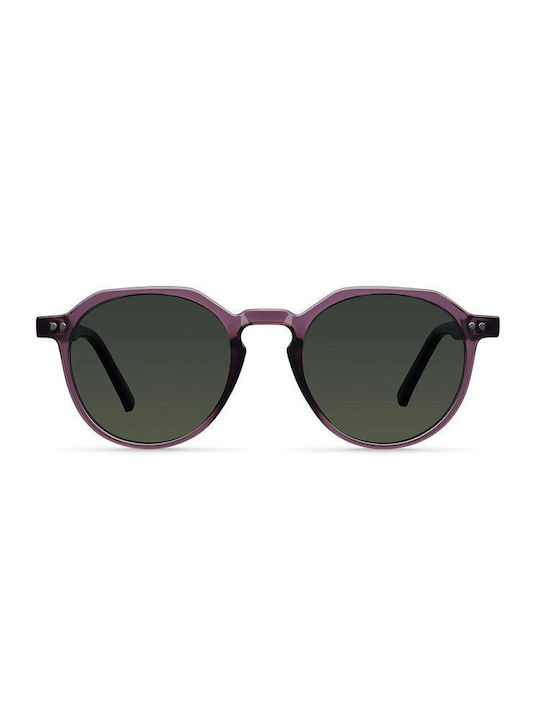 Meller Chauen Sunglasses with Grape Olive Plastic Frame and Green Polarized Lens CH3-GRAPEOLI