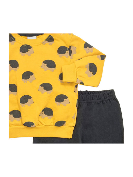 Funky Kids Sweatpants Set Yellow