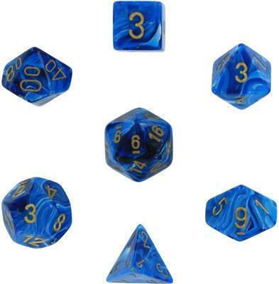 Chessex Call of Cthulhu Vortex Dice Green/Gold 27436