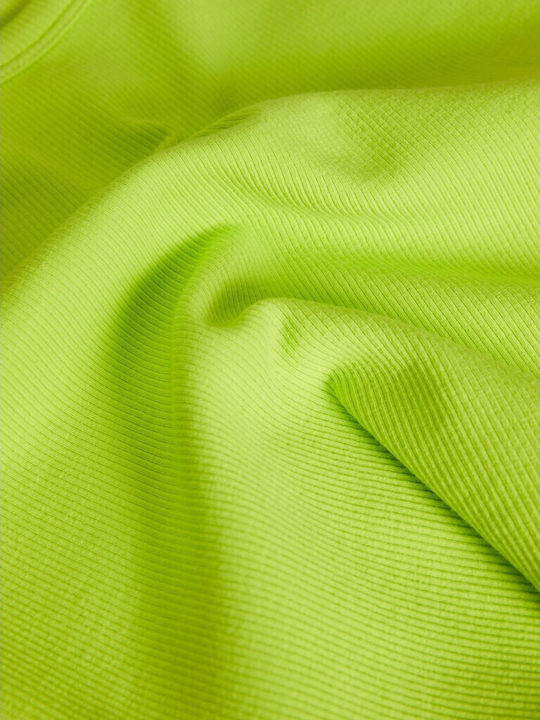 Women's Summer Crop Top Cotton Sleeveless Lime Punch