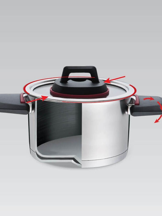 Maestro Deep Stainless Steel Pot 4.2lt / 22cm
