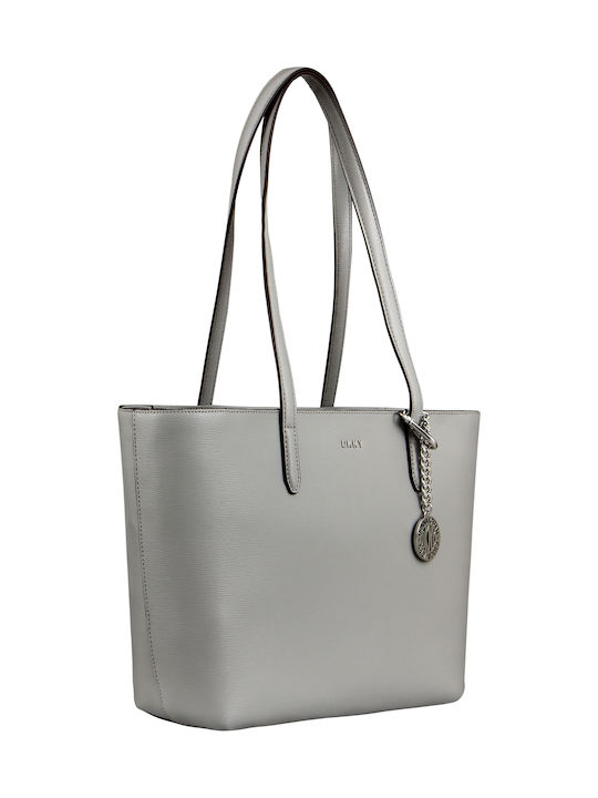 DKNY Bryant Leder Damen Tasche Shopper Schulter Gray