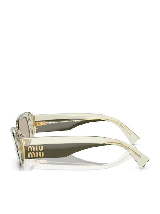 Miu Miu Sunglasses Transparent with Acetate Frame & Gray Lens Miu Miu Sunglasses Transparent with Acetate Frame & Gray Lens