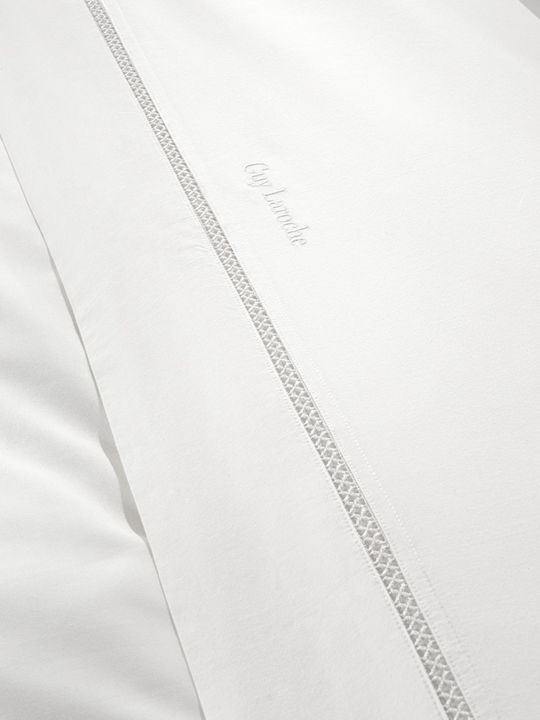 Guy Laroche Blend Σετ Νυφικά Σεντόνια King Size 4τμχ White 270x280cm