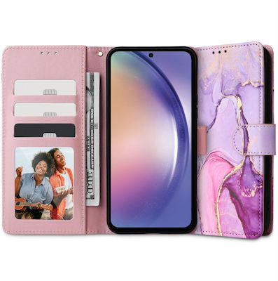 Tech-Protect Marble Silicone Back Cover Lilac (Galaxy A54)