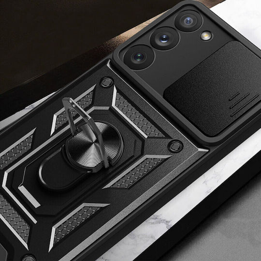 Hurtel Camshield Armor Kickstand Back Cover Πλαστικό Μαύρο (Galaxy A34)