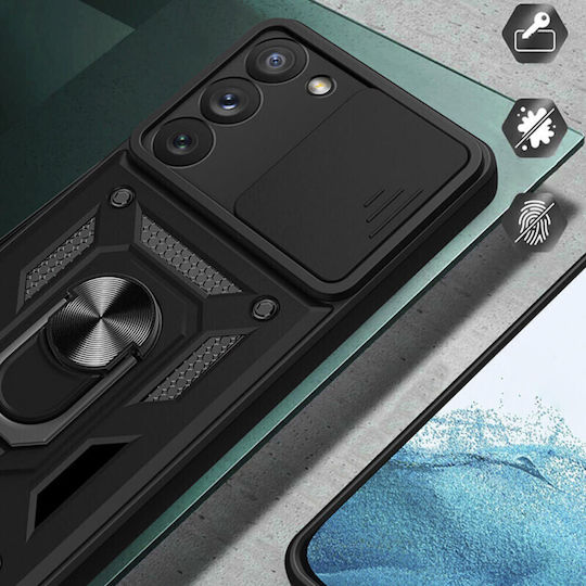 Hurtel Camshield Armor Kickstand Back Cover Πλαστικό Μαύρο (Galaxy A34)