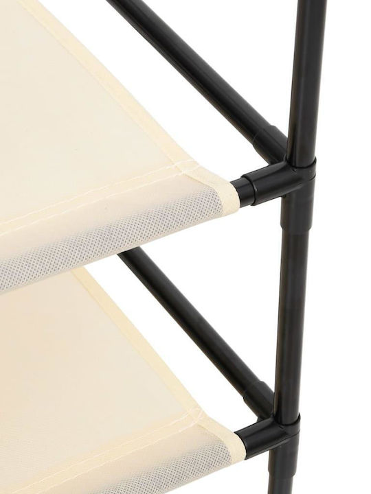 vidaXL Metallic Storage Box Cream-Black 63x30x71cm